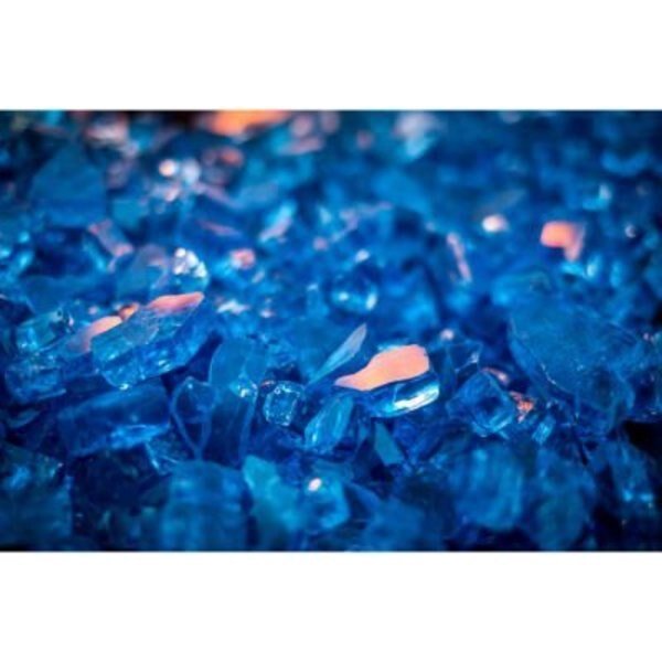 Pleasant Hearth Tempered Glass Rocks - Reflective Blue 10 Lbs, Dyna-Glo, Mfr#: OFR633PB